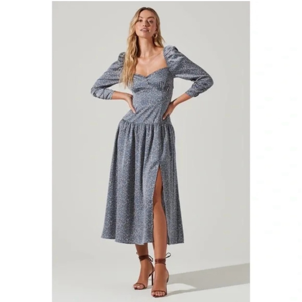 ASTR THE LABEL: Puff Sleeve, Sweetheart Neckline,  Corset Dress - Picture 8 of 8